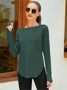 ZHENWEI Women's Long Sleeve Sun Shirt UV Protection Workout Tops Lightweight UPF 50+ Golf Gym Hiking Shirts Outdoor Clothing - 綠色 - 查看 3