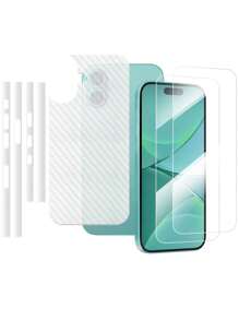 2pcs Ultra-Clear Screen Protector Film, Easy To Install, Bubble-Free, Scratch-Resistant Compatible With Apple IPhone 12/13/13 ProMax/14/14Pro/14ProMax/15/15Pro/15ProMax/16/16Pro + Full Coverage Clear Protective Case With Anti-Scratch, Anti-Dust Frame + Anti-Slip, Wear-Resistant Back Film