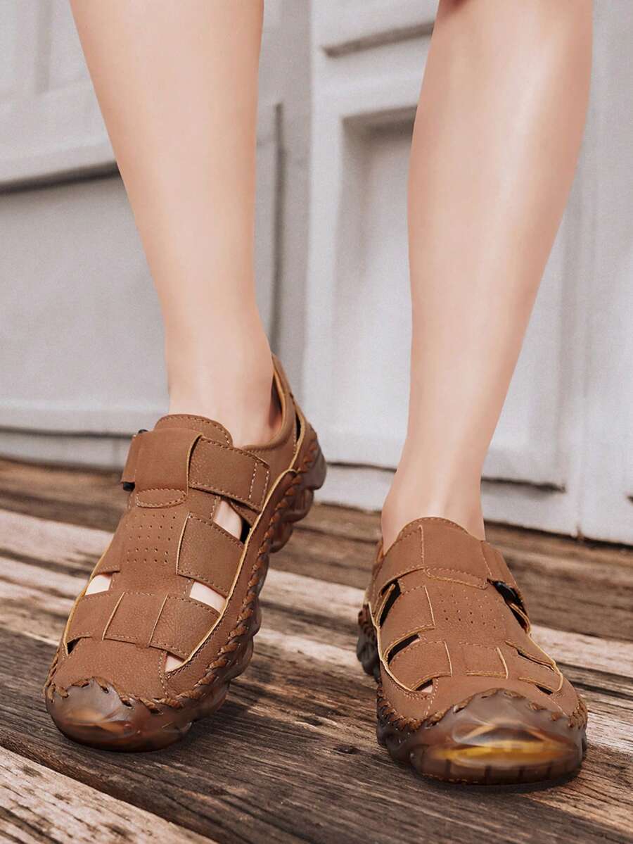 New Korean Style Summer Sandals Men Breathable Casual Shoes Roman Sandals Men Fashionable Versatile Beach Shoes