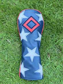 USA American Star Golf Cover Driver Covers Fairway Wood Headcover Hybrid Cover Leather Blade Putter Headcover Mallet - Black - View 7