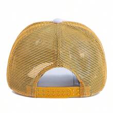 JZML 1pc Men's Letter Eagle Embroidered Trucker Cap