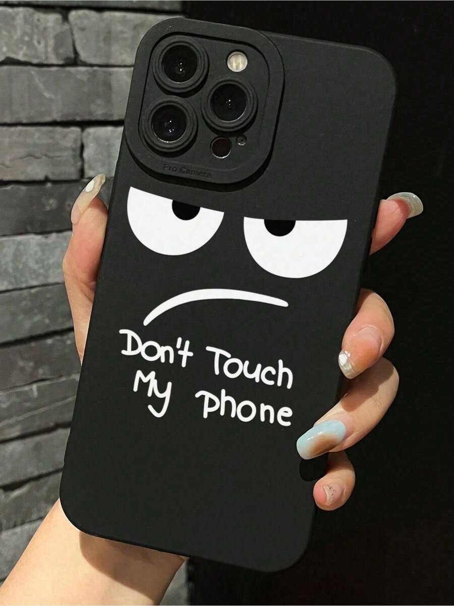 Funda compatible con phone 16 Pro Max 11, 12, 13, 14, 11 Pro Max, 12 Pro Max, 13 Pro Max, 14 Pro Max, XR, 15, 15 Pro, 15 Pro Max, Galaxy S23, S24, 1 unidad. Diseño de pupila negra con estampado. No tocar. - Multicolor - Ver 1