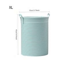 1pc Foldable Clothing Storage Bucket Dirty Clothes Hamper Moving Packaging Storage Bag Clothes Toys Storage Bin Thickened Non-Woven Fabric