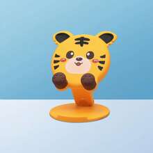1pc ABS Mother's Day Gift Creative Cute Animal Phone Stand Cartoon Desktop Stand Live Streaming Tablet Slouchy Stand Portable Folding Lift Stand Multi Functional Phone Stand Adjustable Tablet Stand Slouchy Artifact Suitable For Travel Recording, Life, Mobile Live Streaming, TV Watching, Online Classes, Etc