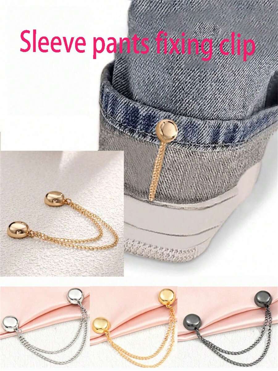 5 chiếc giá đỡ tay áo từ tính, kẹp điều chỉnh eo/ống quần từ tính, phụ kiện làm ngắn áo phông