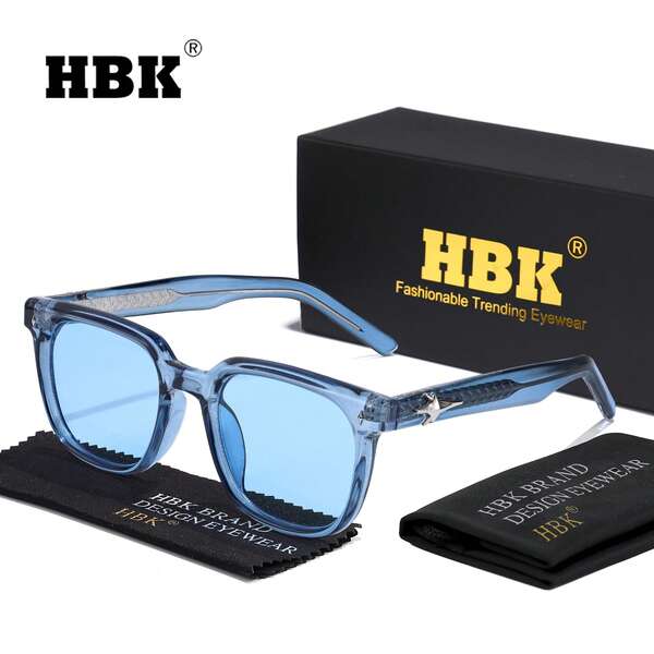 HBK Occhiali di nuovo design HBK CP+PC, stile vintage classico alla moda, accessori per occhiali da giorno, adatti per vacanze, serate, foto di strada, festival, regali, occhiali casual da estate, spiaggia, vacanze, esterno, viaggio