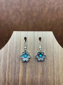 1 Set Fashion Retro Bohemian Style Zinc Alloy Flower/Lightning/Cow Head 3-Layer Pendant Necklace That Can Be Matched Freely, Flower Earrings Pendant, Suitable For Women/Girls To Match Daily Clothes, Party Accessories, Jewelry Gift For Family/Friends/Yourself