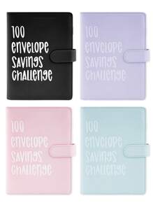 Artexus 100 Envelopes Money Saving Challenge, 100 Envelope Challenge Binder, Easy And Fun Way To Save $5,050, Savings Challenges Budget Book Binder With Cash Envelopes For Office,Home,School