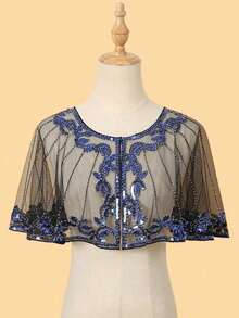 1 chiếc áo len cardigan ren sequin mỏng trong suốt - Nhiều màu - Xem 1