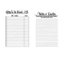 邪恶终极计划记事本 - 螺旋装订书籍日记本，包含阅读挑战、A-Z 挑战、书籍之战和阅读清单部分 - 耐用纸质封面 - 幽靈 - 查看 7