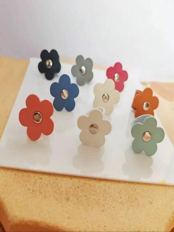 9pcs/Set Desk Cable Organizer, Random Color Power Cord, Data Cable Winder, Earphone Holder, Desk Management Accessories, Back To School
