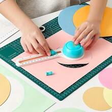 Graduated Compass Cutter, Multi-Size Paper And Cardstock Cutting Tool, Equipped With Single Blade, Durable Steel Construction, Suitable For DIY Crafts, Scrapbooking And Art Creation, Ideal Practical Gift For Artists And Craft Enthusiasts - Single Piece - View 3