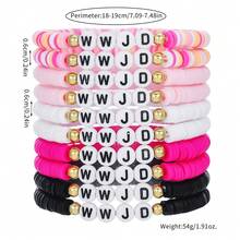 14pcs/Set Fruit & Heart Pattern Polymer Clay Beaded Bracelet, Lively & Cute Style, Random Colors Suitable For Festivals, Celebration Wear Or Gifts - Multicolor - View 7