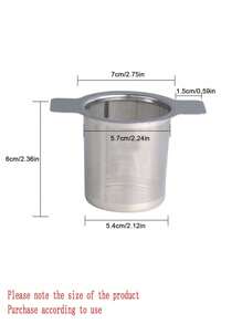 1pc Stainless Steel Tea Infuser, Dual Handles