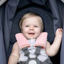2pcs Baby/Kids Soft Car Seat Shoulder Strap Covers, Fits All Car Seats, Strollers, High Chairs - Multicolor - View 1