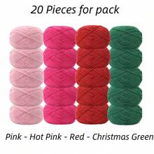 3 Skeins 100% Acrylic Softer Yarn Total 75 Grams 4ply Blended Milk Cotton Like Yarn For Hand Knitting DIY Projects