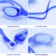 1pc Swimming Goggles, A Must-Have For Summer Swimming Teams, Are Adjustable And Available In Multiple Colors. They Are High-Definition Transparent Swimming Goggles Suitable For Both Men And Women