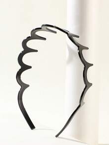 4条波浪齿状发带，宽豹纹印花，简约防滑，男女皆宜，可用于洗脸和护肤，是家居美发的理想配饰。 - 4PCS-A4 - 查看 11