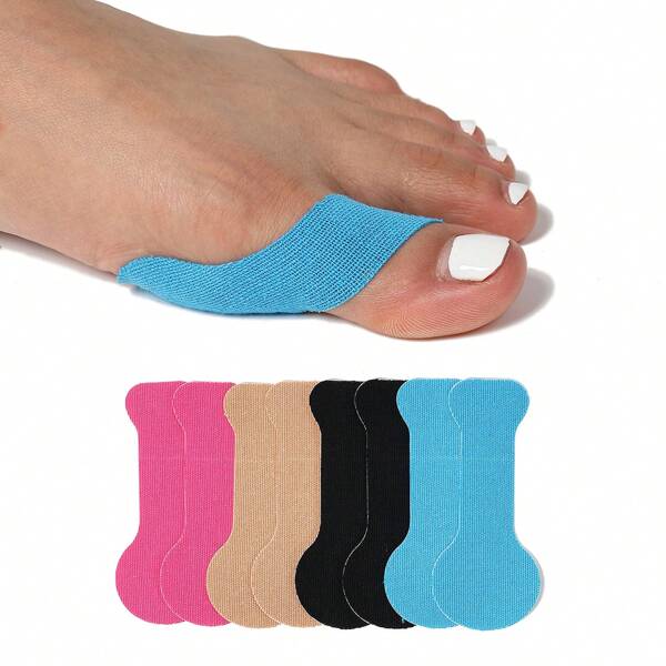 20pcs Elastic Toe Support Tapes - Pre-Cut Sports Protector, Self-Adhesive Toe Tape, Enhances Stability Of Feet & Toes Gym Gym Accessories Bandages Sports Tape