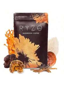  Mushroom Coffee: USDA Organic, USA - Grown Instant Coffee Infused With 6 Adaptogenic Mushrooms And MCT Oil To Boost Energy, Improve Focus, Aid Digestion And Strengthen Immunity - 其他 - 查看 1