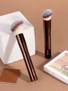 MAANGE 1pc/2pcs/13pcs/16pcs/18pcs Professional Aluminum Tube Makeup Brush Set, Includes Soft Foundation Brush, Concealer Brush, Eyeshadow Brush, Eyebrow Brush, Blending Brush, Highlighter Brush, Suitable For Powder, Liquid, Cream Cosmetics, Ideal For Daily Use And Travel, Great Makeup Accessory Gift For Friends. Set Includes Makeup Brushes, Makeup Brush Set, Complete Makeup Tools, Makeup Brush Kit, Makeup Gift Set, Etc. - Coffee Brown - View 10