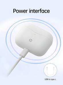 HP 无线耳塞带收纳袋，音质一流，5.3 自动配对耳塞，播放时间长达 30 小时，重量轻，带麦克风，兼容 Android，游戏耳机和带麦克风的扬声器，节日礼物情人节礼物 - 耳機+收納包 - 查看 11