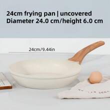 Non Stick Ceramic Cookware Set, Healthy Pot And Flat Bottomed Pot Set, Kitchen Cooking Set, With A Cool Handle To Keep It Cool, Ceramic Non Stick Stew Pot With Lid, White Granite Coating, Free Of PFOS/PFAS