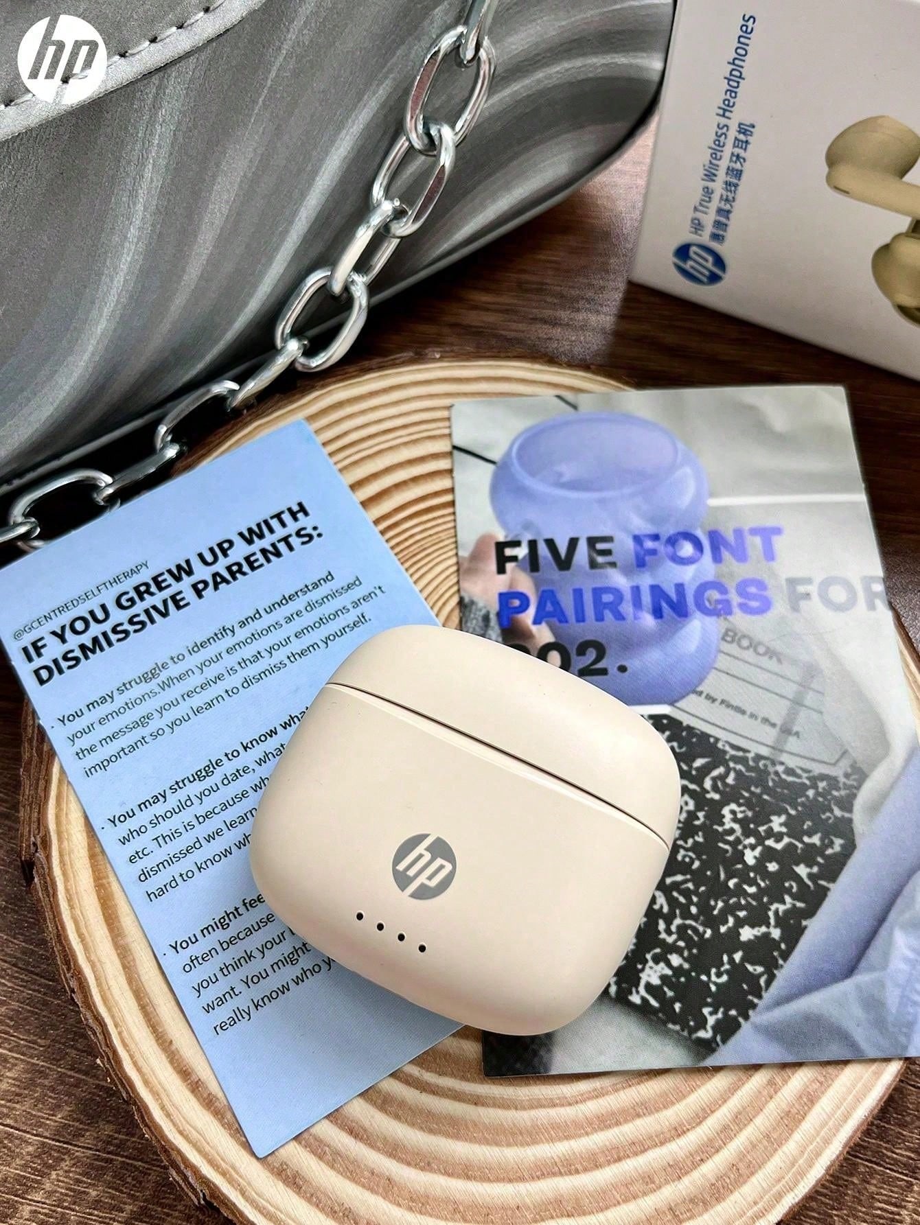 HP سماعات أذن لاسلكية من HP، سماعات رأس بدون سلك ل...