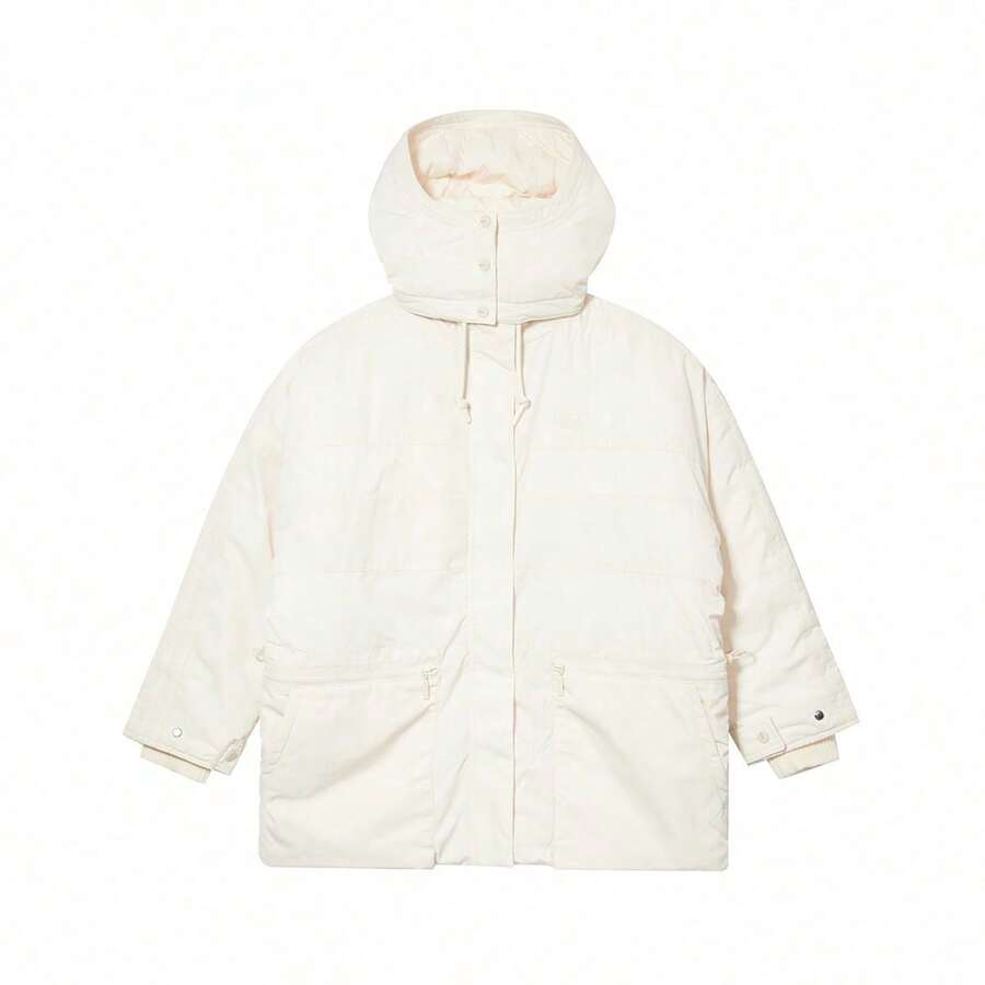 Adidas 女士运动冬季外套 - 米色 - 查看 1