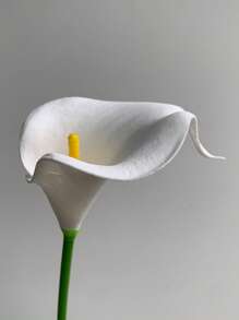 8 stuks witte kunstmatige calla lelies, zijden nepbloemen (32 cm) voor Moederdag, Pasen, huis, keuken, bruiloftsdecoraties, nieuwjaar, lente, kamerdecoratie, tuindecoratie, buitenplanten, tuinieren, nepbloemen