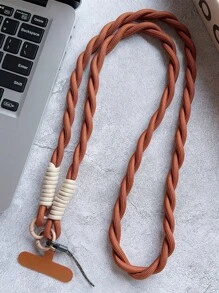 1pc Simple Long Diagonal Mobile Phone Hanging Strap Neck Lanyard With Double Buckle Card Holder Gifts For Mother, Family, Friends, Birthday, Holiday Phone Charm, Phone Chain