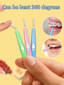 Dr.Emma 艾玛博士 30 件牙间刷，牙齿清洁工具，口腔卫生牙间刷，牙签清洁器，用于细节清洁