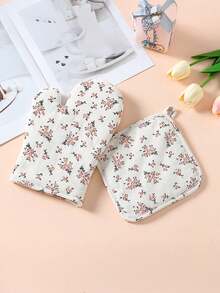 1PC Heat-Resistant Oven Mitts And Potholders, Fun Oven Mitts And Potholders, Personalized Oven Mitts And Potholders, Non-Slip Kitchen Accessories, Festive Holiday Cooking Gifts Friendly For Home And Kitchen Organization - Oven Mitts and Mats - View 12