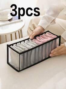 1/3/5 Pcs Lingerie Organizer Boxes, Foldable Underwear Storage Dividers, Closet Bra Drawer Organizer