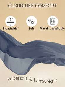 三件套树叶印花床上用品（1个被套，2个枕套），100%涤纶，四季皆宜的现代风格床上用品套装，不含填充物 - 彩色 - 查看 5