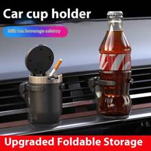 Foldable Car Cup Holder, Multifunctional Cup Holder & Ashtray, Car Air Vent Cup Holder
