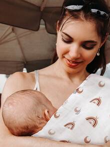 GLLQUEN BABY Receiving Blanket 3 Packs, Boy Cotton Muslin Swaddle Blankets Girl Newborn Squares Breathable & Soft Thin Baby Blankets Cloths Double Absorbent Infant Swaddling Wrap, For Mouth And Hands, Oeko-Tex Certificated