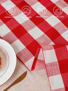 1 Stück karierter Tischläufer, einfaches Hahnentrittmuster, dekorativ, minimalistischer nordischer Stil, maschinenwaschbar, geeignet für Weihnachten, Halloween, Restaurants, Schlafzimmer, Küchen, Wohnzimmer und weitere Anwendungsfälle, verschiedene Größen erhältlich