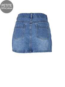 Women's Casual Versatile Solid Color Denim Mini Skirt
