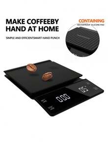 1 pieza Báscula digital de café negra y elegante - Báscula para café, espresso y goteo, báscula de cocina de 3000g/6.6 lbs, requiere 3 pilas AAA (pilas no incluidas) - Multicolor - Ver 11
