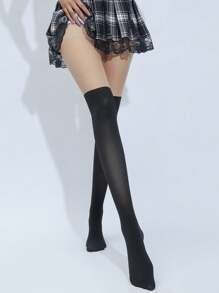 1 Pair Sexy Faux Thigh High Stockings Pantyhose Splice