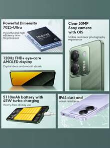 Xiaomi POCO M7 Pro 5G Smartphone 12GB+256GB Global Version Dimensity 7025-Ultra Processor 6.67" AMOLED Display 120Hz Refresh Rate 50MP Main Camera (OIS) 5110mAh(Typ) Battery 45W Turbo Charging