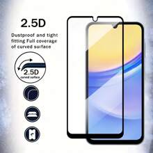 3 stuks ultraheldere geharde glazen schermbeschermer + 2 stuks cameralensbeschermer compatibel met Samsung Galaxy A04, A04s, A05, A05s, A12 4G, A13 4G, A15, A23 5G - hoge definitie, anti-vingerafdruk, krasbestendig, bubbelvrije installatie, compatibel met Face ID, geschikt voor telefoonhoesje, eenvoudige installatie