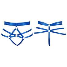 Women Plus SizeThigh Suspender Garter Belt Lingerie Waist Punk Suspender Belt Stockings Gothic Punk Party Dance Costumes Rave Accessory - Multicolor - View 12