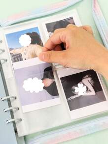 Photo Album With Large Capacity, Celebrity Photo Pages, 3-Inch Photo Album, Movie Ticket & Card Holder, Multi-Size Card Holder, Photo Album, Photo Card Collection Mini Grids Album, Photo Collection Book