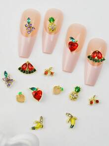 10/28 Peças Decorações de Arte de Unhas em Formas Mistas, Cor Sólida, Adequado para Manicure DIY de Mulheres e Meninas, Decoração de Jóias para Unhas, Suprimentos para Unhas, Encantos para Unhas, Gemas para Unhas