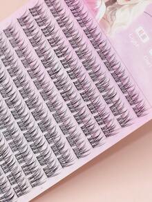 AYRMILLA 10 Rows False Eyelashes Natural Fish Tail Fairyultrafine Stem Feather Fan Fish Tail Grafting Eyelash Cross Wedding Party And Club Daily Work Meeting Natural False Eyelashes Are Comfortable To Wear Fairy Beginner Curling Planting False Eyelashes - C - 查看 9
