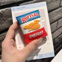 Funny Phone Case,Ugly Phone Case Classic Red, Blue And White Potato Chip Design Bluetooth Earphone Case - Multicolor - View 1