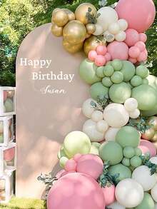 定制生日贴纸，生日派对背景定制姓名贴纸，乙烯基生日快乐贴纸（适用于气球拱门），个性化贴纸，装饰精美，时尚，现代，色彩缤纷，简约定制，个性化，生日快乐派对装饰，生日快乐贴纸（适用于拱门创意），情人节，多功能，耐用，装饰性强，可重复使用，精致，时尚，高品质，色彩缤纷，现代，定制，个性化，独特，家居焕新，定制墙贴，客厅家居装饰 - 彩色 - 查看 5