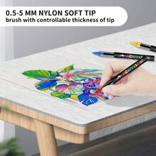1 Stück Flüssigacryl Markerstift, weiche Spitze, drucklos, Zeichnen für Studenten, farbiger Marker, Graffiti, geschichtete Farben, DIY Kunstpinsel